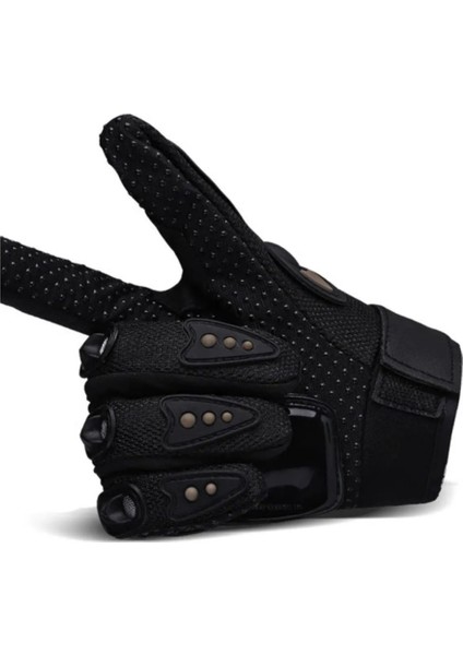 Motosiklet Eldiveni Avuç Içi Korumalı Dokunmatik Uzun Siyah Motor Eldiven Kemik Motorcu Eldiveni modelleri