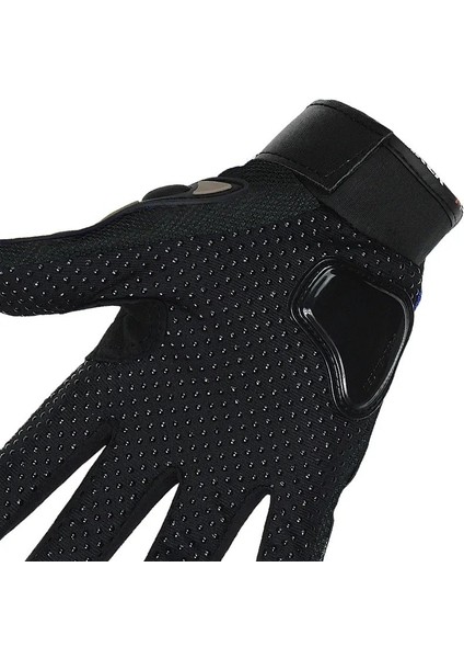Motosiklet Eldiveni Avuç Içi Korumalı Dokunmatik Uzun Siyah Motor Eldiven Kemik Motorcu Eldiveni fırsatları