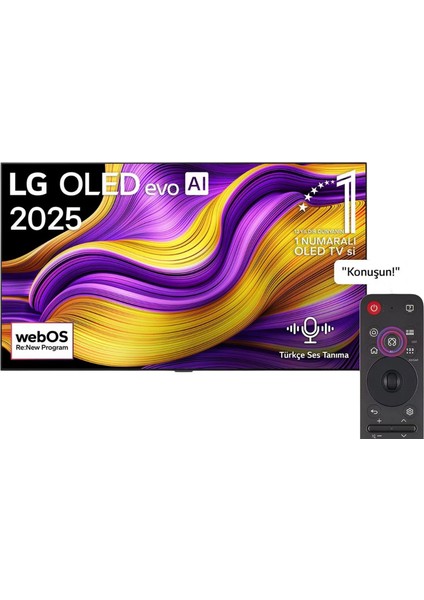 OLED77G55 77'' 195 Ekran Uydu Alıcılı 4K Ultra HD Smart webOS OLED Evo TV
