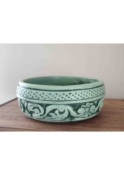 Beton Saksı Sukulent Bonzai Aranjman Çiçek Saksı (19X8) fiyatları