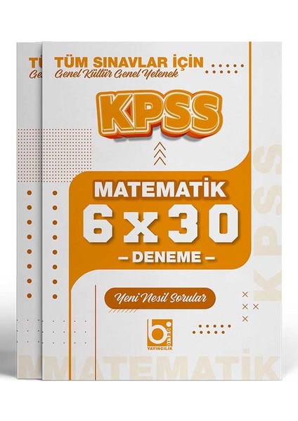 2026 Kpss Tüm Sınavlar Için Matematik 6 x 30 Deneme Sınavı Bigelio Yayıncılık