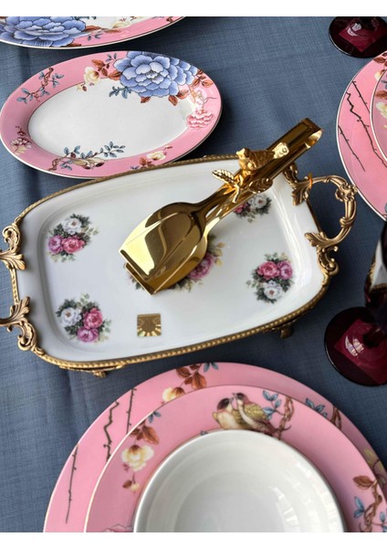Yemek Takımı Floral Pink 38 Parça 6 Kişilik