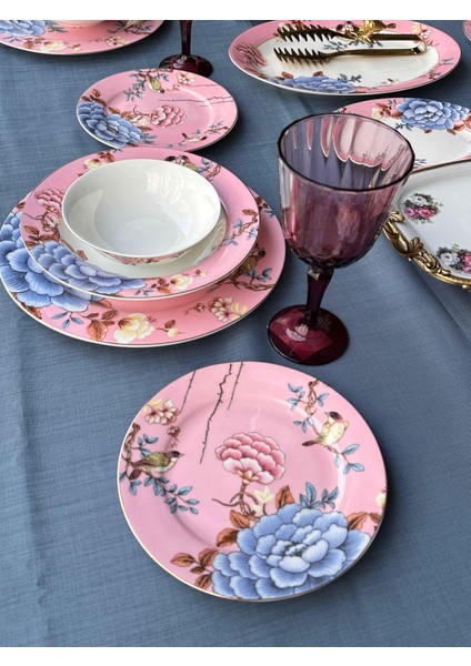 Yemek Takımı Floral Pink 38 Parça 6 Kişilik