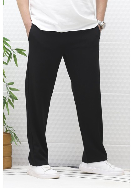 Erkek Full Likralı Rahat Kesim Baggy Pantolon Bel Lastikli modelleri