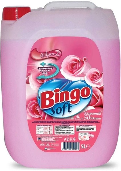Soft Yumuşatıcı 5 Lt Gülpembe ve Lavanta 2 Li Karma Paket