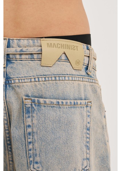 Erkek Oversize Baggy Yıkamalı Ice Gri Jean indirimleri