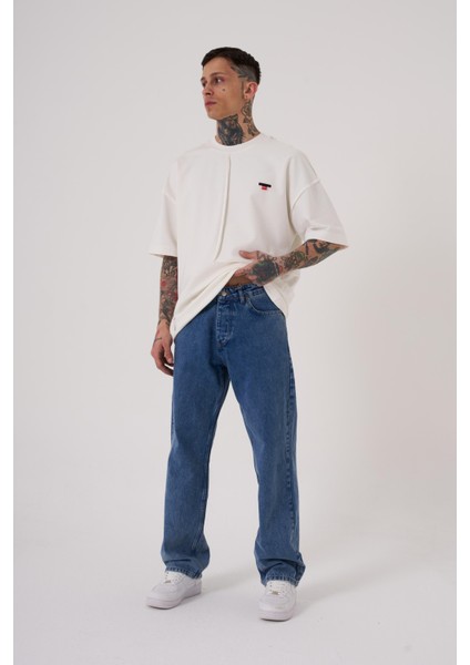 Baggy Fıt Relaxed Jean Pantolon Sky Rocket fırsatları