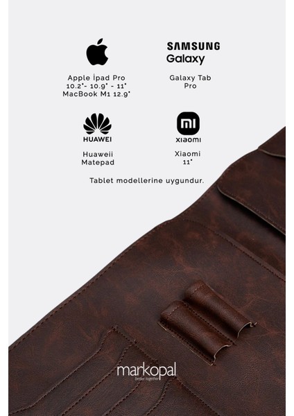 Macbook Air Pro 13-14 Inç Organizer Evrak & Laptop & Tablet Çantası Koyu Kahverengi modelleri