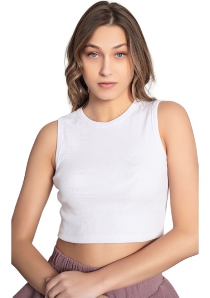 3'lü Basic Renkli Ribanalı Crop Atlet Seti – Siyah | Beyaz | Saks Mavisi fiyatları