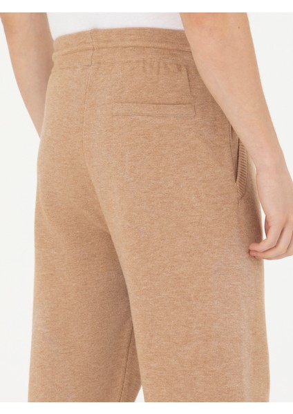 Erkek Bej Slim Fit Dik Yaka Triko Pantolon 50279422-VR011