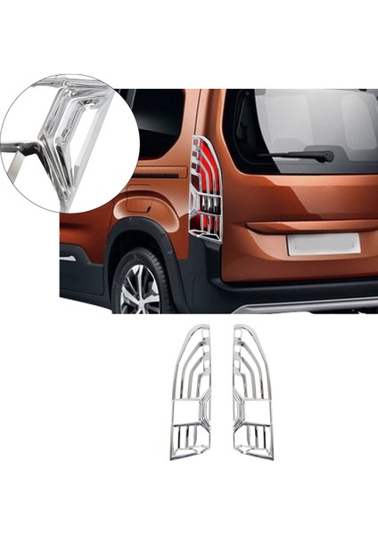 Peugeot Rifter Uyumlu 2018 Ve Üzeri Stop Çerçevesi Abs Krom Kaplama