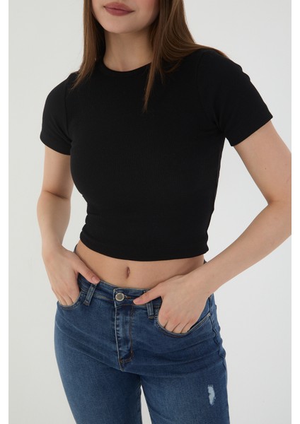Kadın 3 Lü Takım Yazlık Crop T-Shirt Bluz fırsatları
