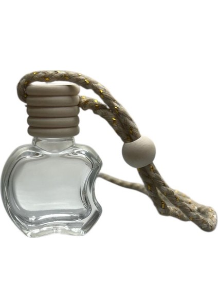 8ml Şeffaf Cam Oto Koku Şişesi, 50 Adet, Elma Şişe, Koku Şişesi, Hediyelik Şişe, Esans Şişesi, Cam Şişe