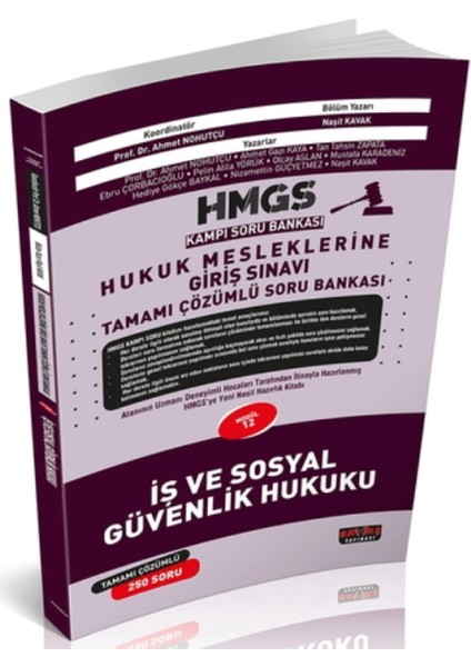 Hmgs Kampı Iş ve Sosyal Güvenlik Hukuku Soru Bankası Nisan 2025