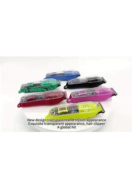 USB Şarj Edilebilir Saç Sakal Traş Makinesi LCD Ekranlı / New Generation / Renk Siyah Full Set