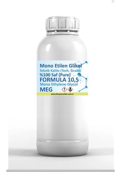 Mono Etilen Glikol %100 Saf Meg 100 ml Antifriz
