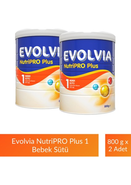 NutriPRO Plus 1 Bebek Sütü 800 gr x 2 Adet