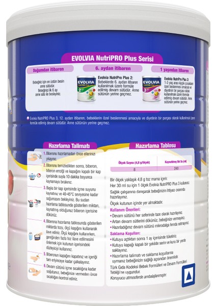 NutriPRO Plus 3 Devam Sütü 800 gr x 3 Adet