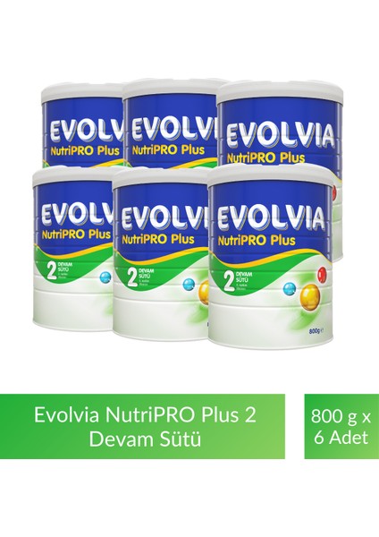 NutriPro PLUS 2 Devam Sütü 800 gr x 6 Adet