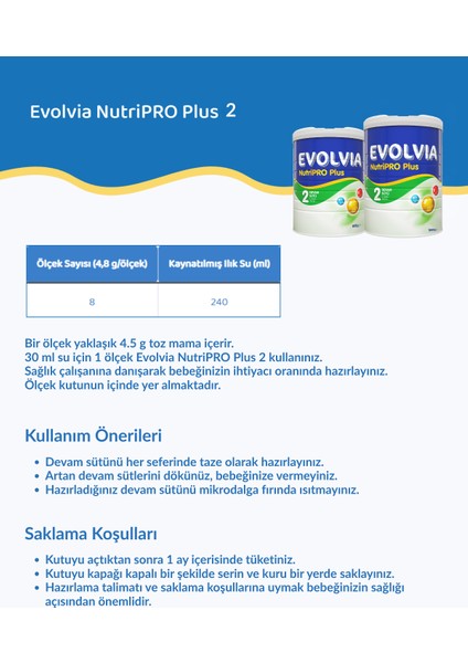 NutriPro PLUS 2 Devam Sütü 800 gr x 6 Adet