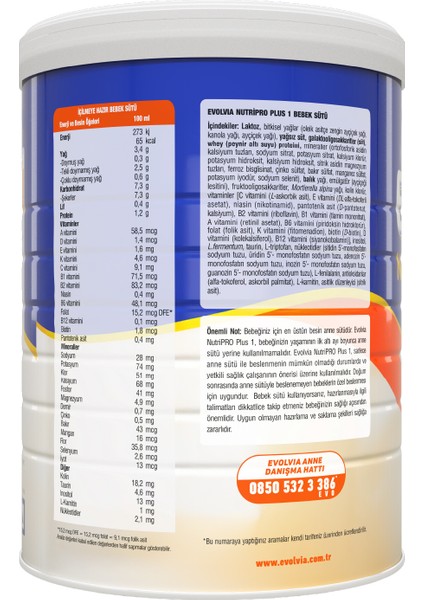 NutriPRO Plus 1 Bebek Sütü 1000 gr indirimleri