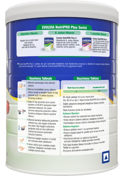 NutriPro PLUS 2 Devam Sütü 1000 gr indirimleri