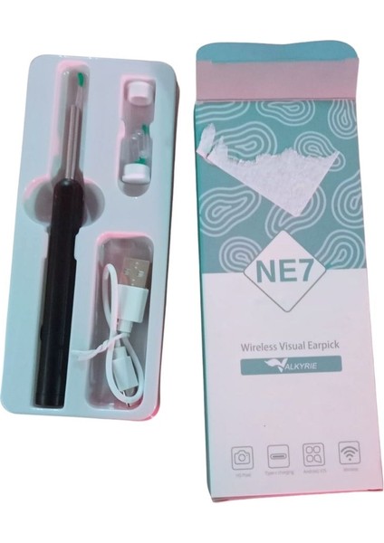 Kameralı Akıllı Görsel Kulak Temizleyici Otoskop 6 Ledli Wifi Usb-C Bağlantılı fiyatları