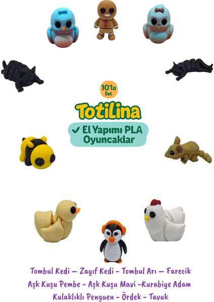 10'lu Set Hayvan Figürleri