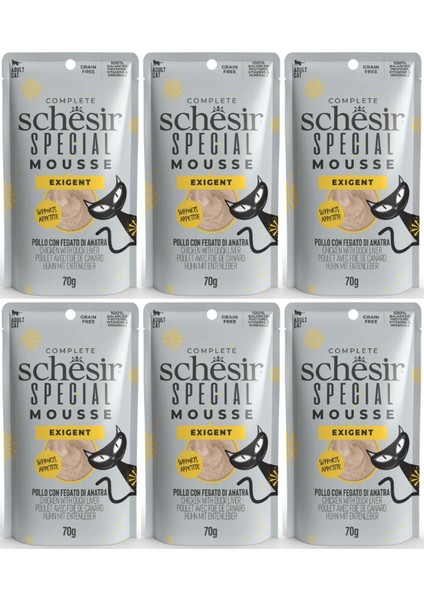 Special Mousse Tavuklu ve Ördek Karaciğerli Kedi Konservesi 70GR - 6 Adet