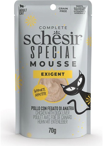 Special Mousse Tavuklu ve Ördek Karaciğerli Kedi Konservesi 70GR - 6 Adet