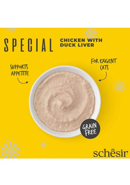 Special Mousse Tavuklu ve Ördek Karaciğerli Kedi Konservesi 70GR - 6 Adet