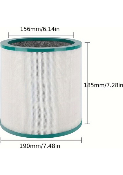 Dysn Premium Hepa Filtre TP00/TP01/TP02/TP03/BP01/AM11 Modelleriyle Uyumlu