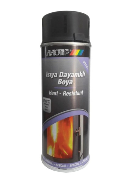 Carat Sprey Boya Siyah Isıya Dayanıklı 400 Ml.