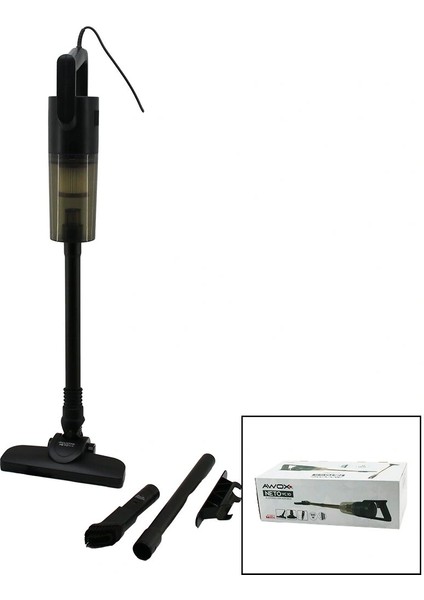 Neto Vc-10 Siyah Metal Saplı Dik Elektrikli Süpürge 500w 5mt Kablosap=75+35=110cmhepa Filtre