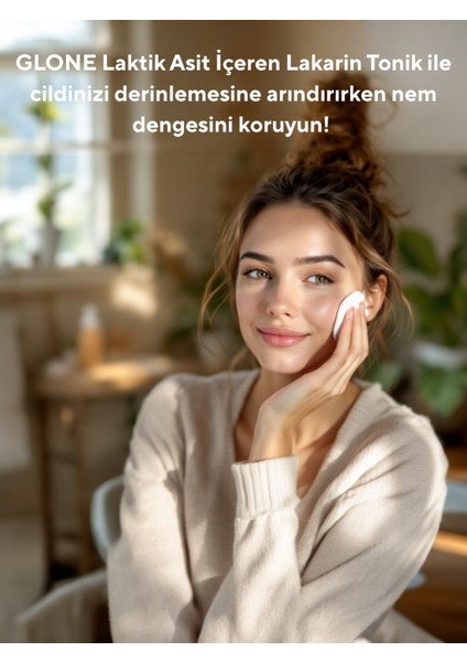 Laktik Asitli Cilt Tonik - Badem Özlü - Gözenek Küçültücü & Cilt Parlatıcı Lakarin Tonik 200ML fırsatları