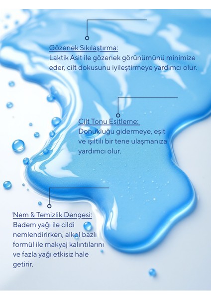 Laktik Asitli Cilt Tonik - Badem Özlü - Gözenek Küçültücü & Cilt Parlatıcı Lakarin Tonik 200ML indirimleri