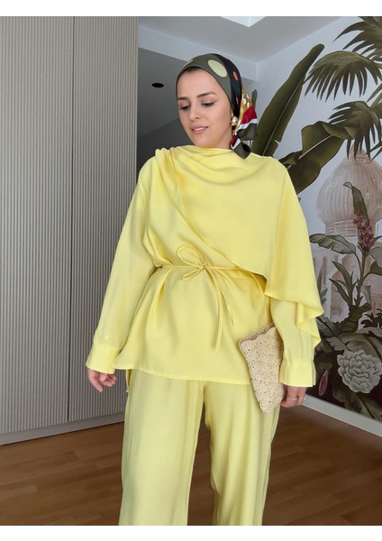 Mimoza Ikili Takım Efil Efil Yazlık Sarı fırsatları