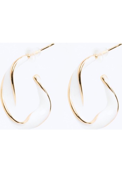 Altın Rengi Burgu Detaylı Yarım Halka Küpe fiyatları