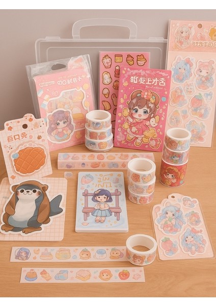 Munıs-Kawaii World Sürpriz Sticker & Washi Bant Kutusu modelleri