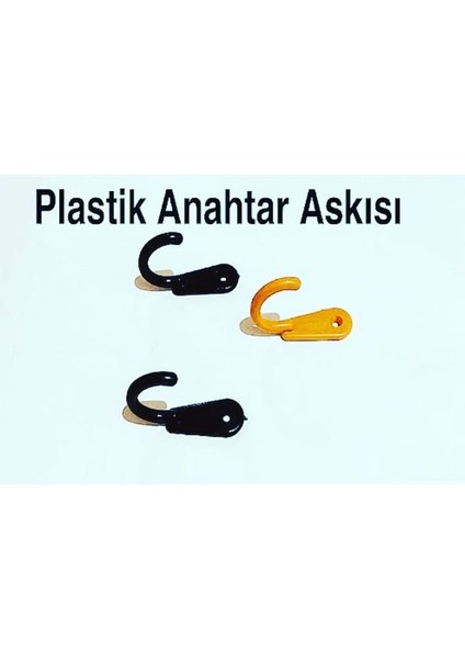 Plastik Kanca Anahtar Askısı ( 100 Adet)