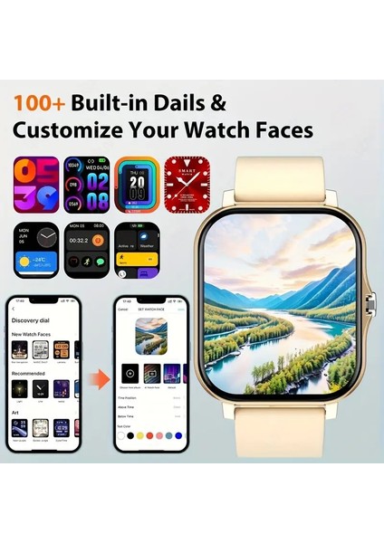 2024 Akıllı Saat 4.65CM Hd Ekran Renk Siyah fiyatları