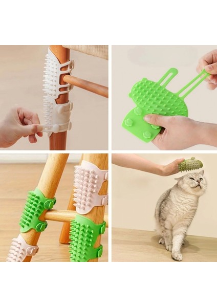 Sandalye Ayağına Takılabilen Ayarlanabilir Silikon Kedi Kaşınma Tarağı fırsatları