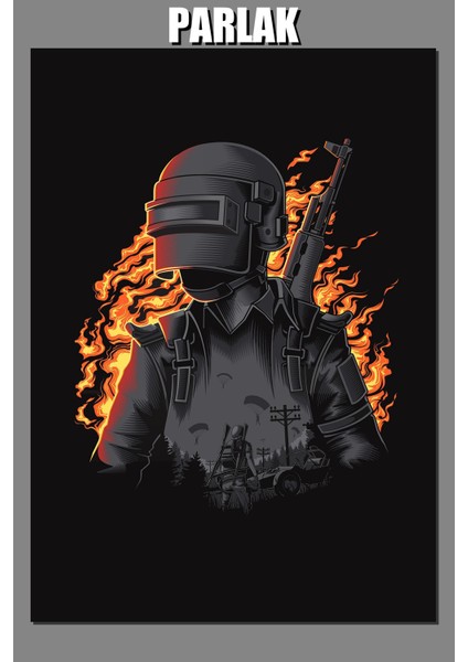Pubg Sanatsal Oyun Posteri-Duvar Kağıdı Yüksek Kaliteli Baskı