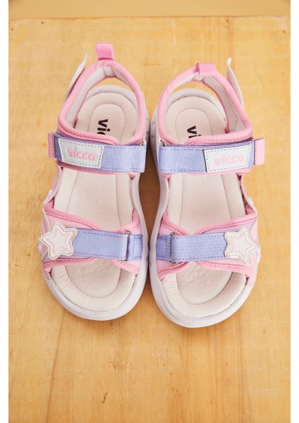 Label Hafif Kız Çocuk Pudra Sandalet fiyatları