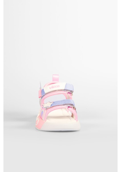 Label Hafif Kız Çocuk Pudra Sandalet