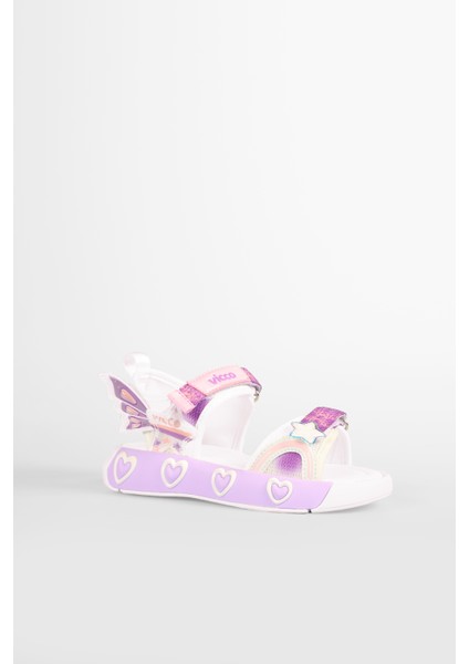 Label Hafif Kız Çocuk Beyaz Sandalet modelleri