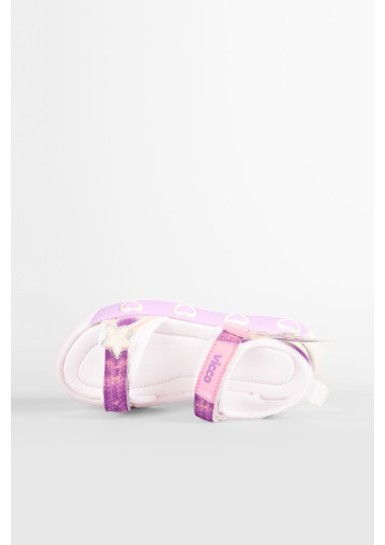 Label Hafif Kız Çocuk Beyaz Sandalet