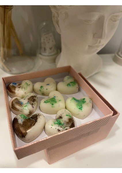 Heart Box Buhurdanlık Soya Mum Karışık Kutu