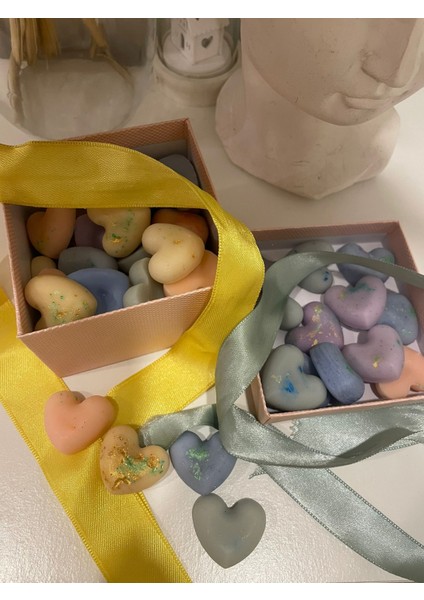 Heart Box Buhurdanlık Soya Mum Karışık Kutu
