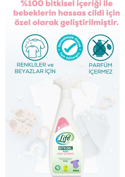 Bitkisel Bebek Leke Çıkarıcı 475 ml – Vegan, Parfümsüz, Kalıntı Bırakmaz fiyatları